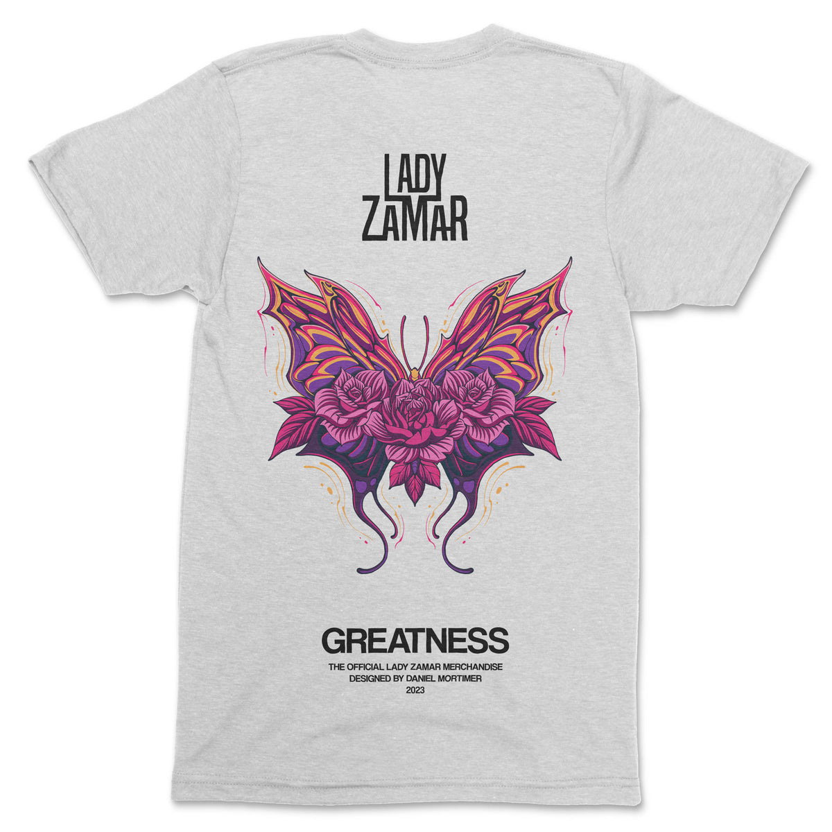 Lady Zamar - (Butterfly )Unisex Crew Neck T-Shirt - OnlyArtistsOfficial