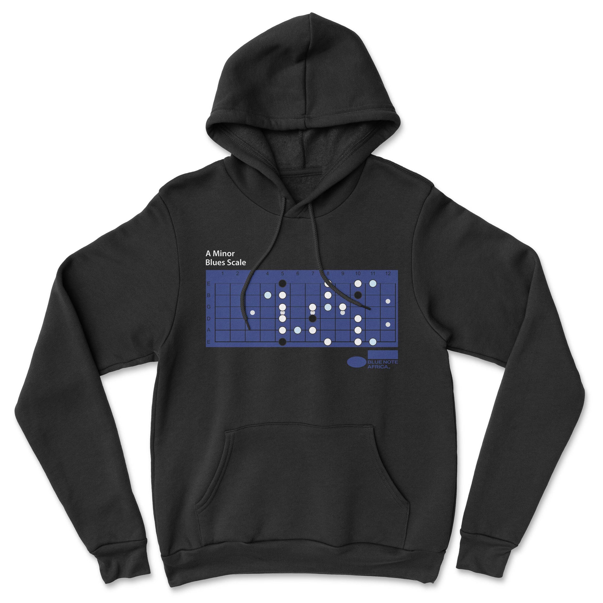 Blue Note Records - Blues Scale Unisex Black Hoodie - OnlyArtistsOfficial