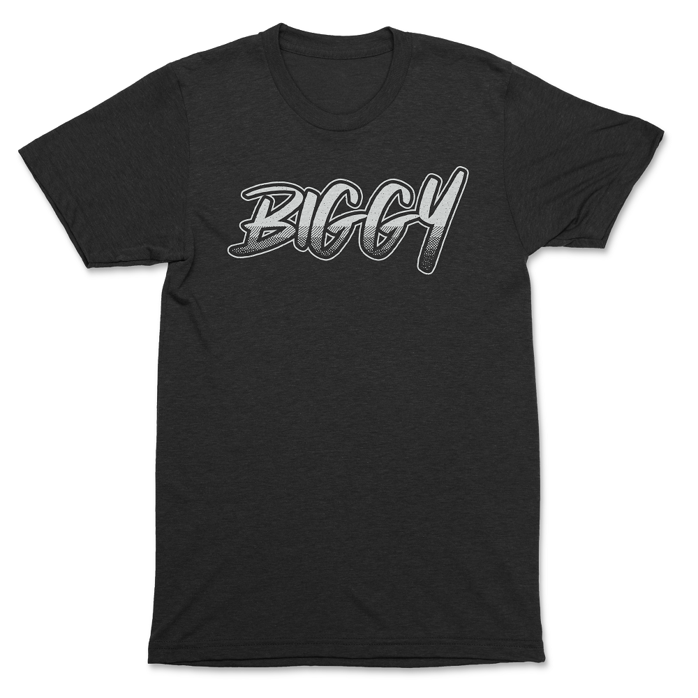 Biggy - Logo Black Crew Neck T-Shirt - OnlyArtistsOfficial