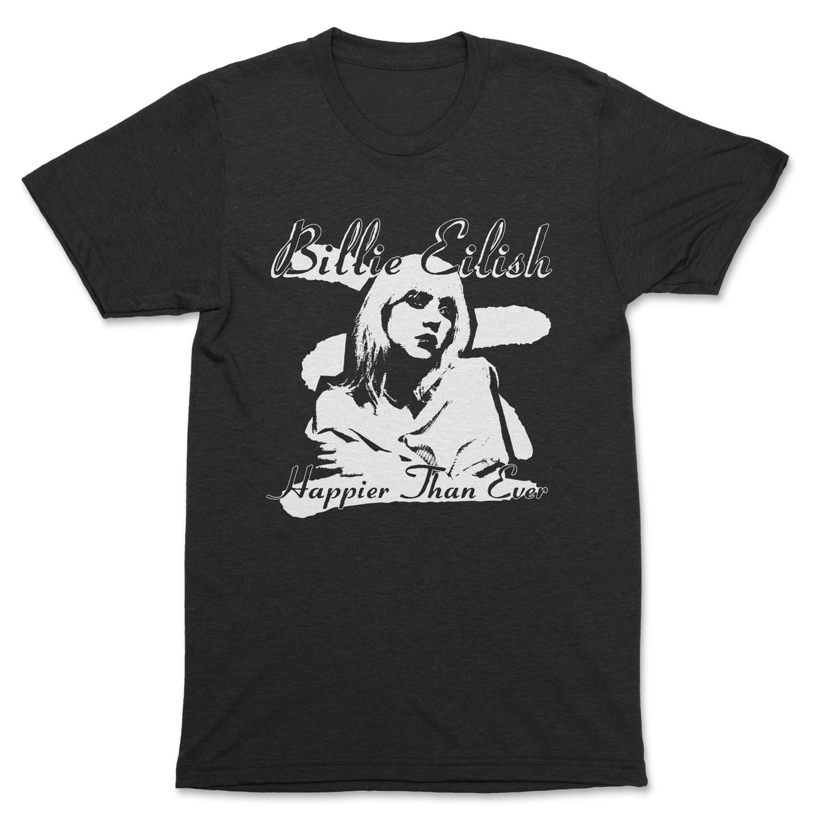 Billie Eilish - Happier Than Ever Premium Black T-Shirt - OnlyArtistsOfficial