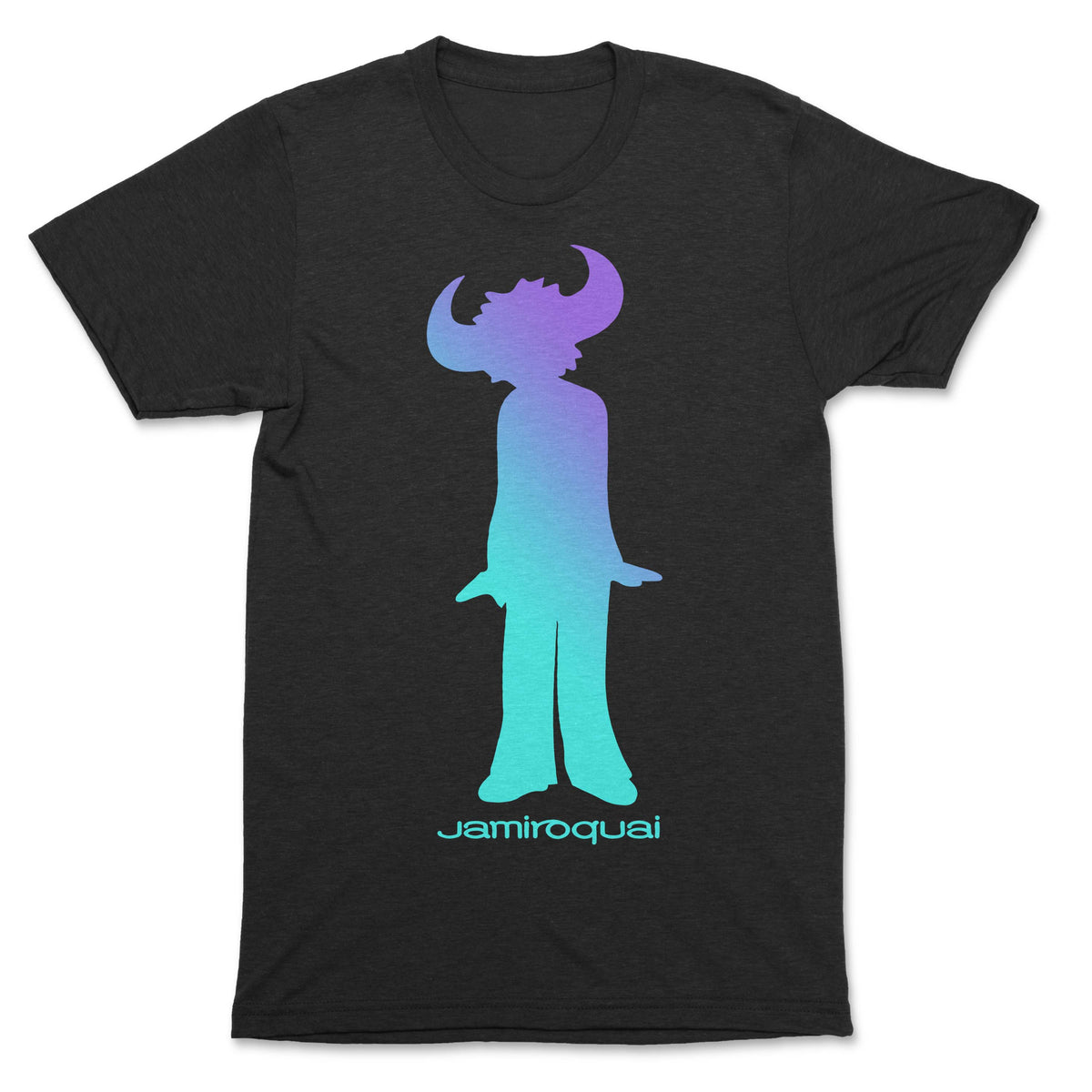 Jamiroquai- Gradient Buffaloman Premium Black T-Shirt - OnlyArtistsOfficial