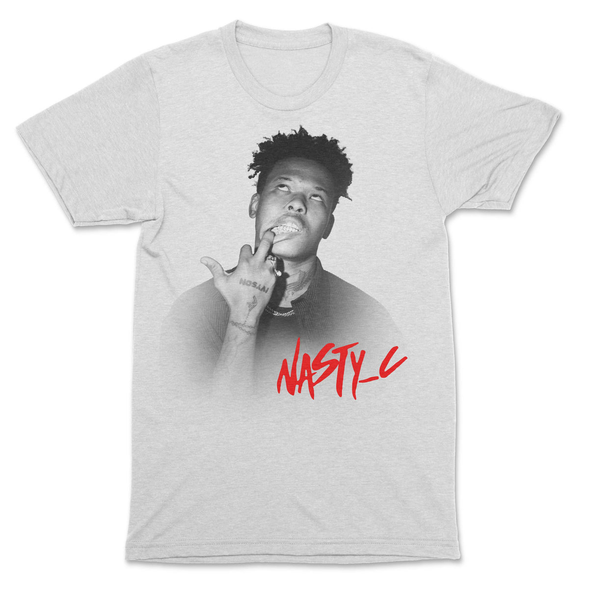 Nasty C - Hooked White T-Shirt - OnlyArtistsOfficial