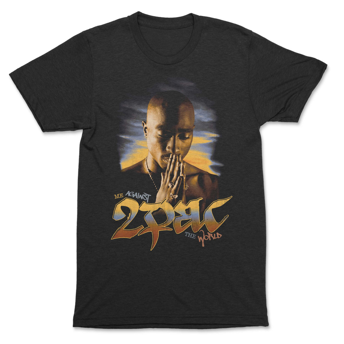 Tupac - Against the World Premium Black T-shirt - OnlyArtistsOfficial