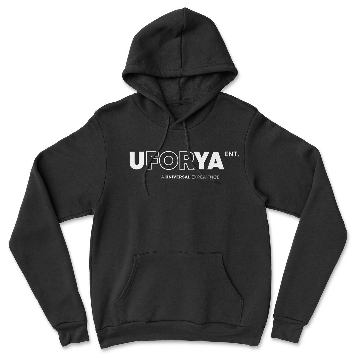 UFORYA - Logo Unisex Black Hoodie - OnlyArtistsOfficial